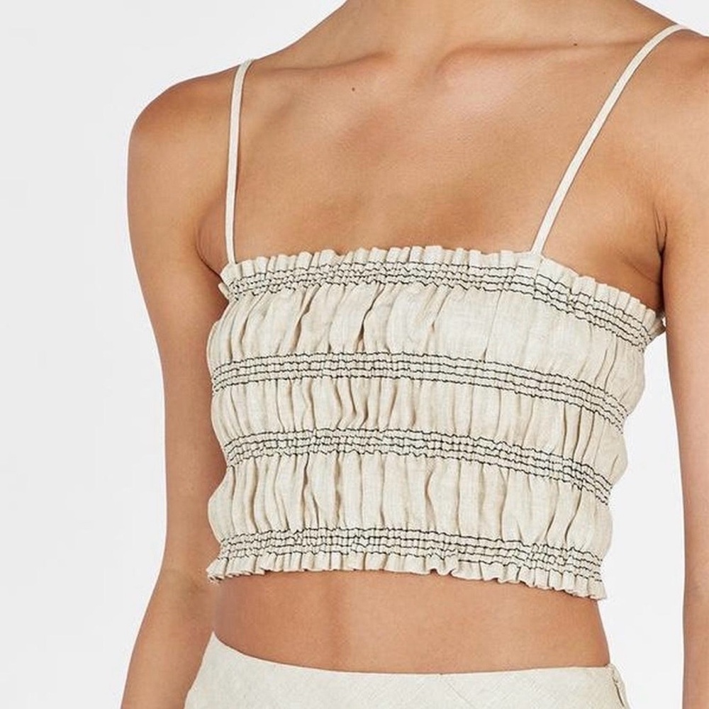 DISSH Cream Linen Cami